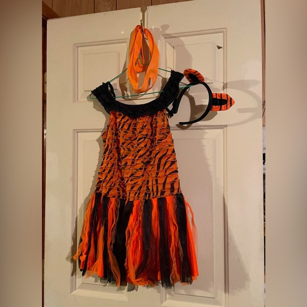 Orange and Black Tiger Costume for Kids